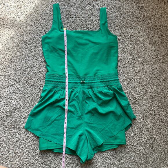 Abercrombie and Fitch YPB Sculptlux Hybrid Flyaway Onesie, Kelly Green, size XL - Picture 5 of 8